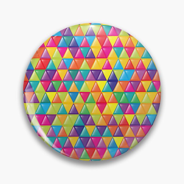 Item preview, Abstract multicolor triangles pattern designed and sold by cutecrazytshirt.