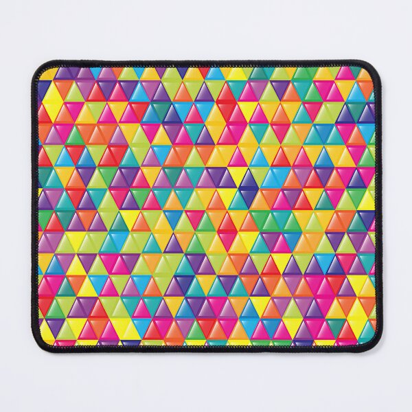 Item preview, Abstract multicolor triangles pattern designed and sold by cutecrazytshirt.
