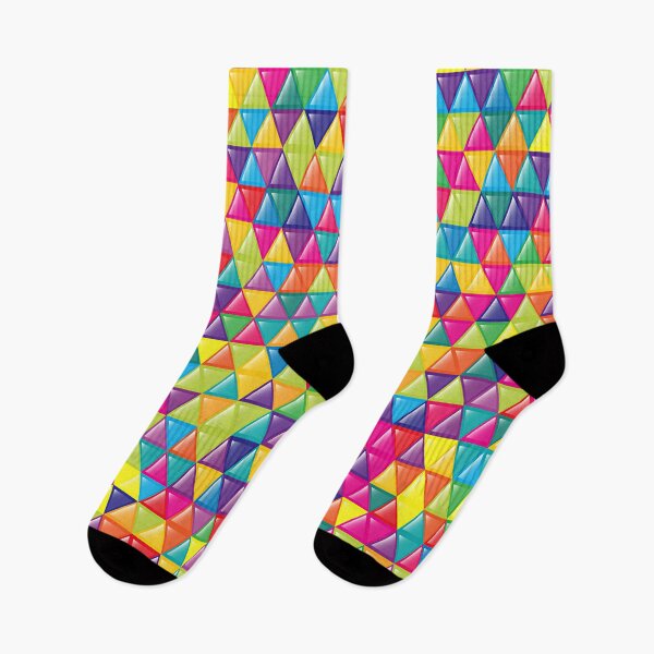 Item preview, Abstract multicolor triangles pattern designed and sold by cutecrazytshirt.
