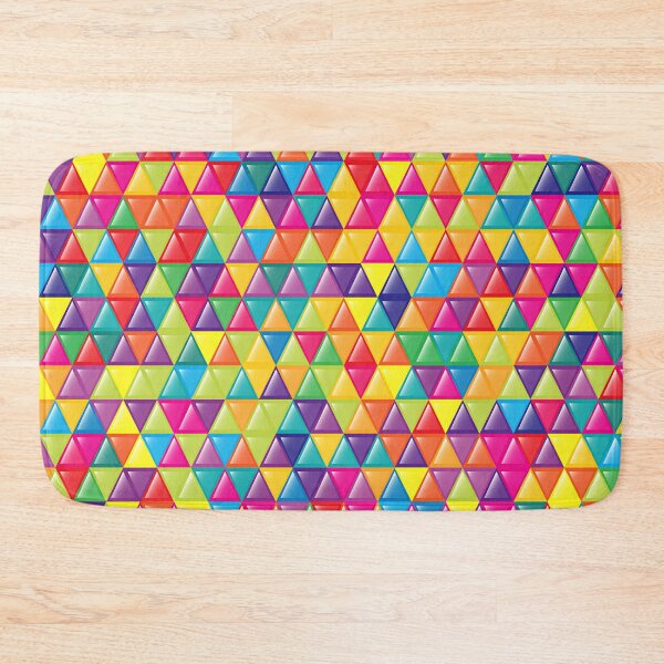 Item preview, Abstract multicolor triangles pattern designed and sold by cutecrazytshirt.