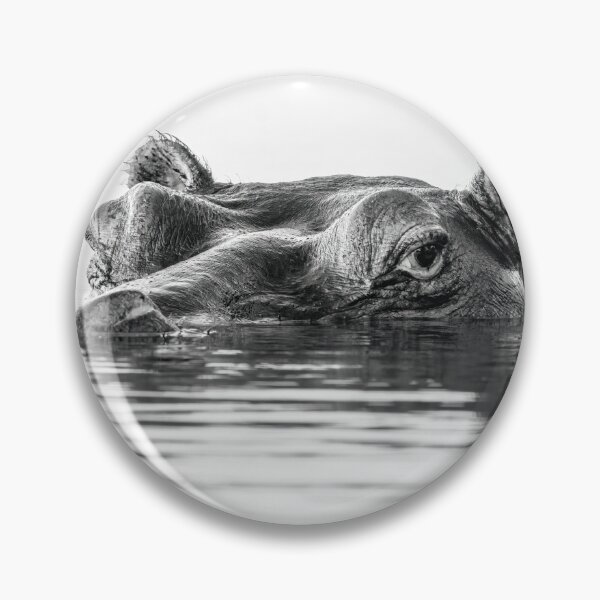Item preview, Hippo High Key Chobe River Botswana Africa designed and sold by PhotoArt by Joan Carroll.