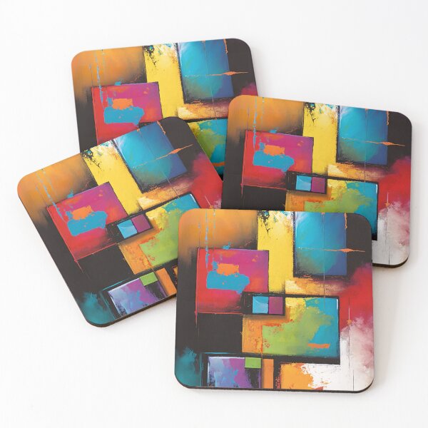 Item preview, Dynamic Symphony of Vibrant Geometric Shapes and Colours designed and sold by Left-Hand-Tree.