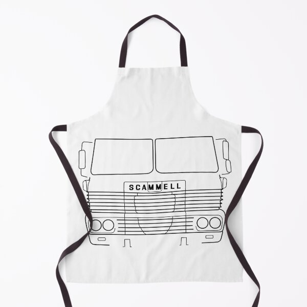 Item preview, Classic 1970s Scammell Routeman lorry black outline designed and sold by soitwouldseem.