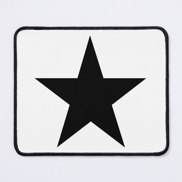 Item preview, Single BLACK STAR on a WHITE Background designed and sold by RachelMacht.