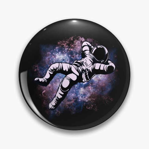 Item preview, Astronaut Chilling in Space | Pink and Blue designed and sold by KatsCanvas.