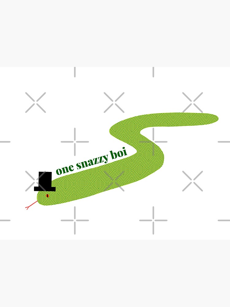 Thumbnail 3 of 3, Sticker, Snazzy snake in a top hat designed and sold by K-AEyston.