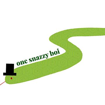 Artwork thumbnail, Snazzy snake in a top hat by K-AEyston
