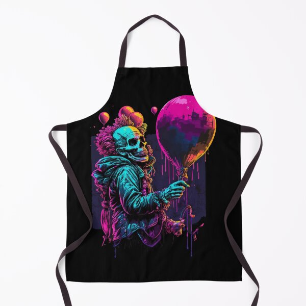 Item preview, Retro Skeleton Clown Circus Balloon designed and sold by RRebellion.