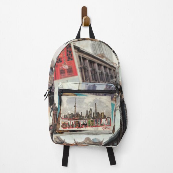 Item preview, Greetings from Shanghai in China Vintage style retro souvenir designed and sold by DeveloperProp0.