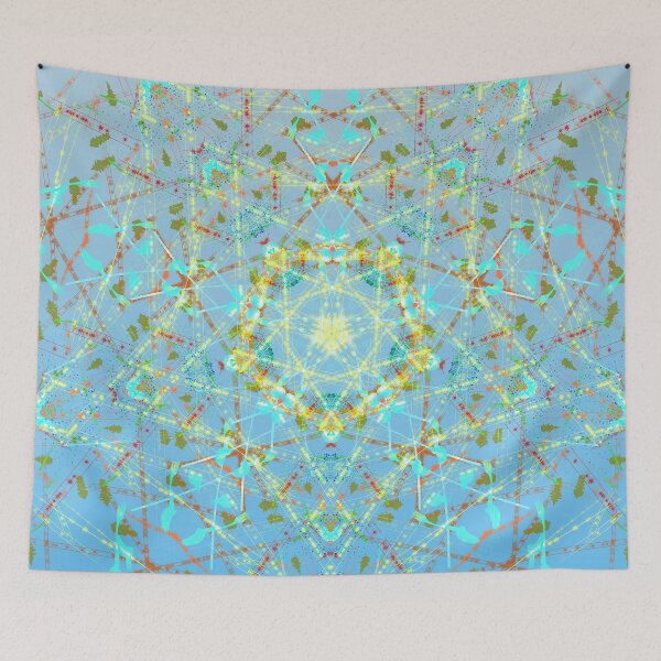 Item preview, Abstract Spring Mandala (Blue) designed and sold by Discordant Dreams Art.