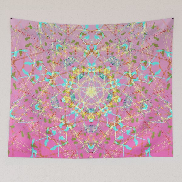 Artikelvorschau, Abstraktes Frühlings-Mandala (Rosa) entworfen und verkauft von Discordant Dreams Art.