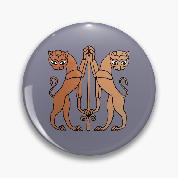 Item preview, Red Mycenaean Lions designed and sold by frederic Lecut.