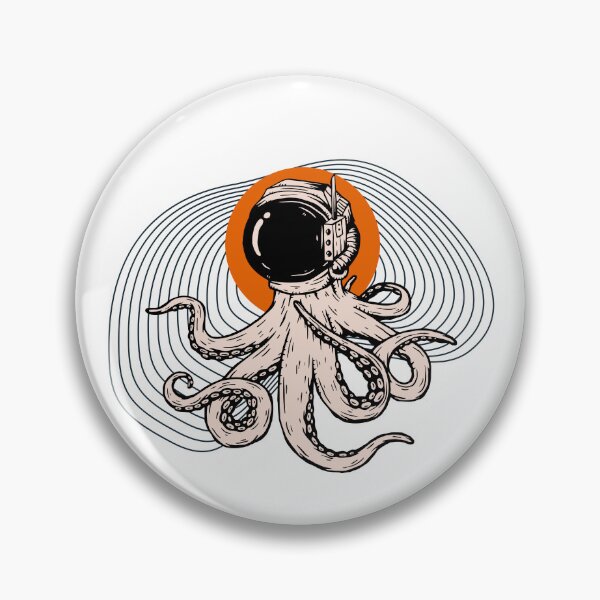 Item preview, Octopus Alien Astronaut designed and sold by KatsCanvas.