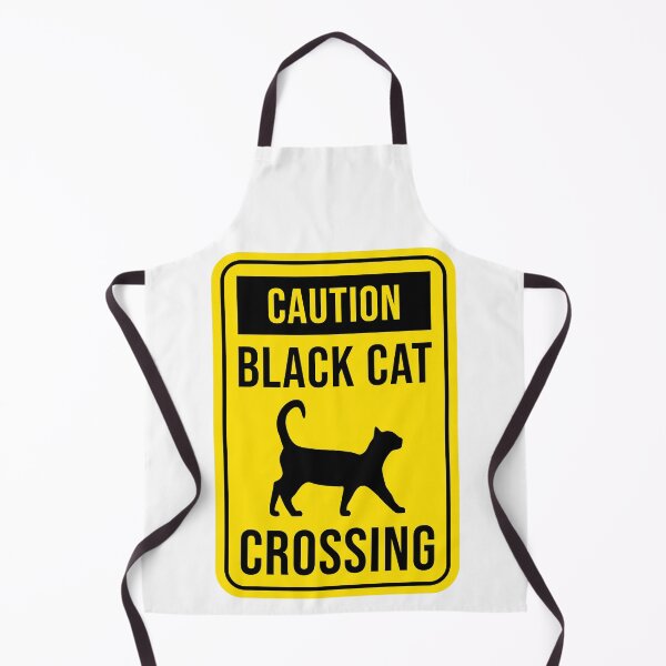 Item preview, Black Cat Crossing Road Sign T-Shirt for Black Cat Lovers, Womens Cat Shirt, Caution Traffic Sign Shirt for Cat Mom/Dad, Black Kitty Tabby designed and sold by CanOpnrsNation.