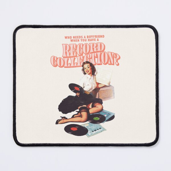 Item preview, Who Needs a Boyfriend When You Have a Record Collection? (Pink Text) designed and sold by Dani Moffet.