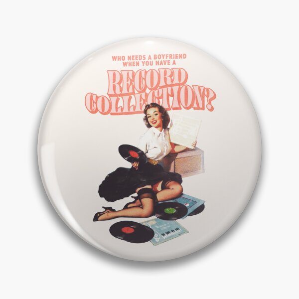 Item preview, Who Needs a Boyfriend When You Have a Record Collection? (Pink Text) designed and sold by Dani Moffet.