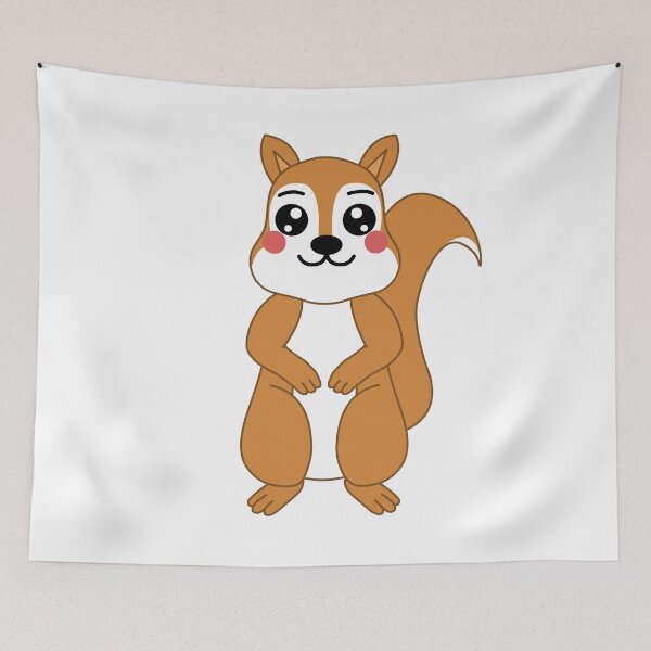 Item preview, Cute Kawaii Squirrel designed and sold by micarto.