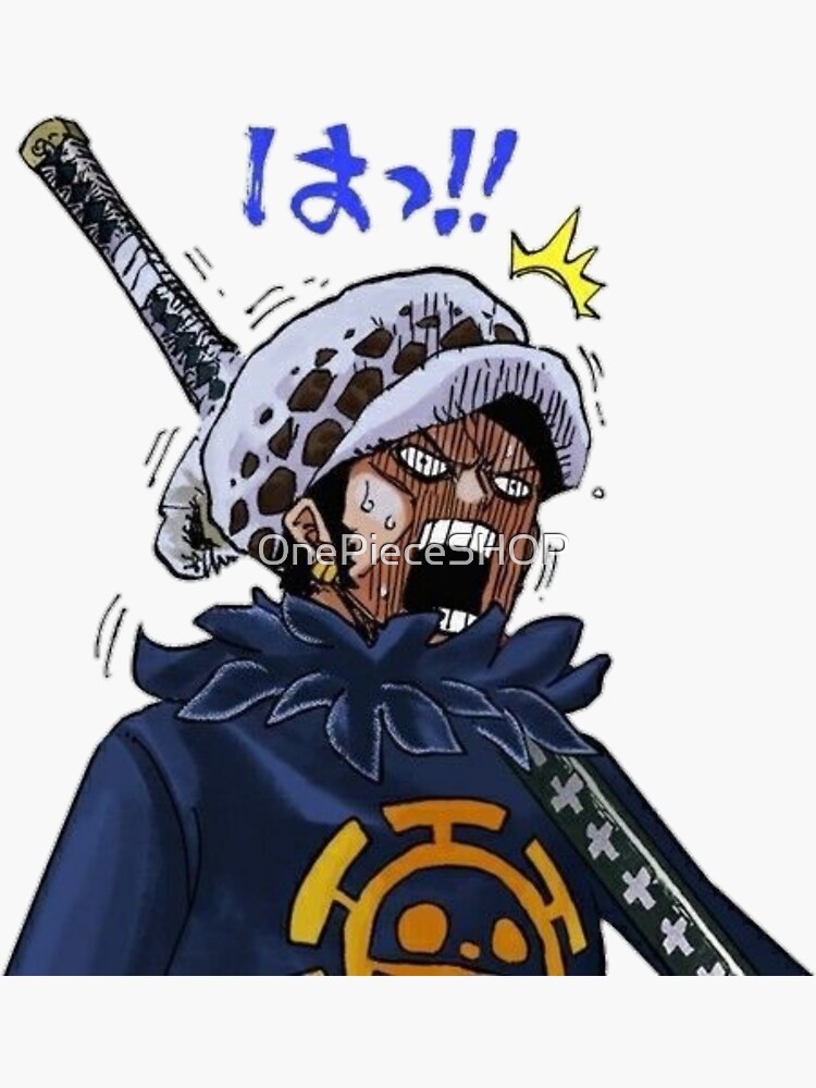 One Piece Trafalgar Law anime Sticker for Sale by Spacefoxart