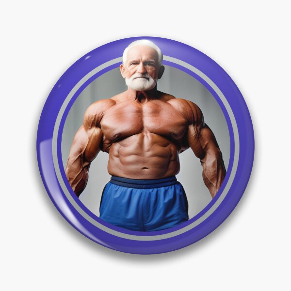 Muscular bearded gray Pin