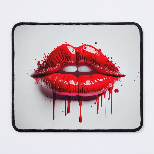 Item preview, Red Lips on white background designed and sold by FireFXStudio.