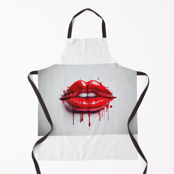 Item preview, Red Lips on white background designed and sold by FireFXStudio.