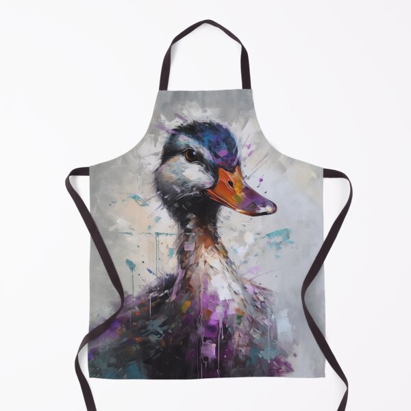 Item preview, Farm Animal Impasto Duck, Printed Artwork in Palette Knife Style, Perfect Livingroom Wall Art, Abstract Animal Painting designed and sold by VinceVanSloth.