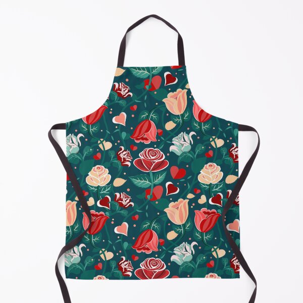 Item preview, Cute Mix Colours Rose Flowers with Green Leaves Deep Blue Pattern designed and sold by Moyanana.