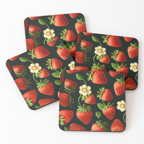 Item preview, Strawberry and flower pattern  designed and sold by RLan.