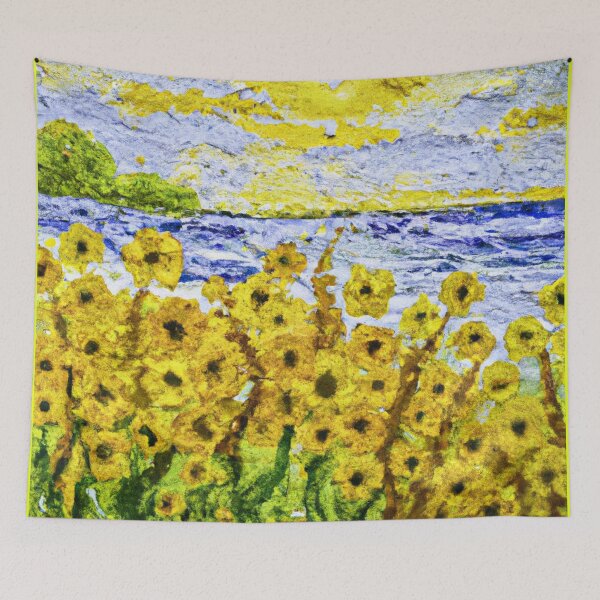 Item preview, Yellow Blossoms under Blue Skies: A Van Gogh Inspired Painting designed and sold by DreamPrint Collective.