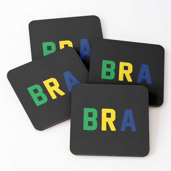 Item preview, BRA (Brazil) Green / Yellow / Blue / Black Background designed and sold by PEK1787.