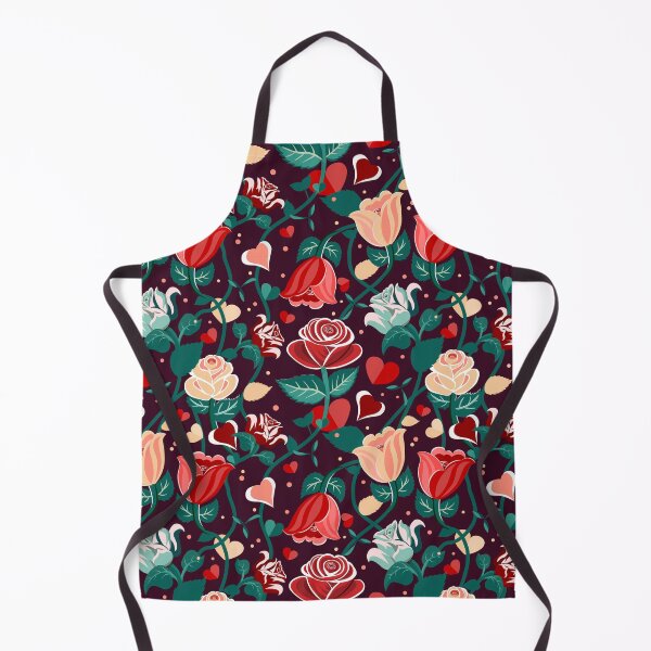 Item preview, Cute Mix Colours Rose Flowers with Green Leaves Deep Red Pattern designed and sold by Moyanana.