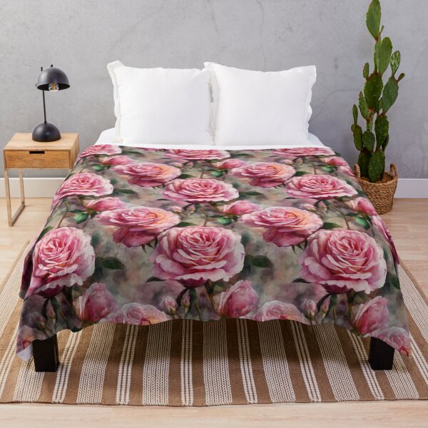 Item preview, Pretty Pink Roses designed and sold by Brush-Blueprint.
