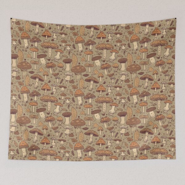 Item preview, Simple Cute Wild Mushrooms designed and sold by Brush-Blueprint.