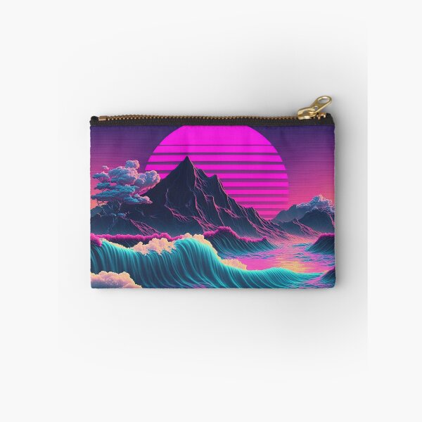 Item preview, Coastal Cosmos: A Vaporwave Sunset Overlooking the Ocean designed and sold by Mullet Monkey.