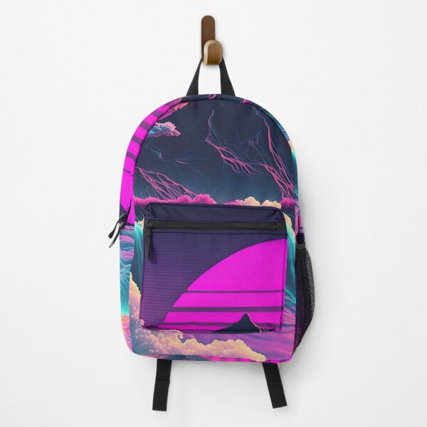 Item preview, Coastal Cosmos: A Vaporwave Sunset Overlooking the Ocean designed and sold by Mullet Monkey.