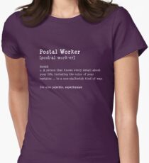 Funny Postal Worker Gifts Women's Fitted T-Shirt