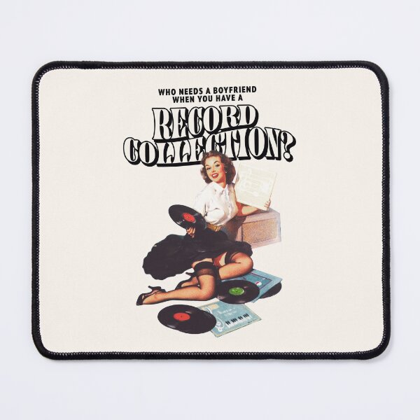 Item preview, Who Needs a Boyfriend When You Have a Record Collection? (Black Text) designed and sold by Dani Moffet.