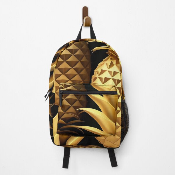 Item preview, Golden Pineapple Pattern on black designed and sold by RLan.
