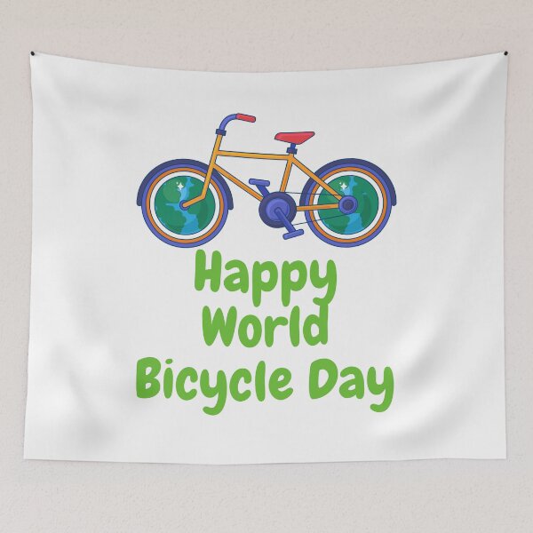 Item preview, Happy World Bicycle Day designed and sold by Simo0455.