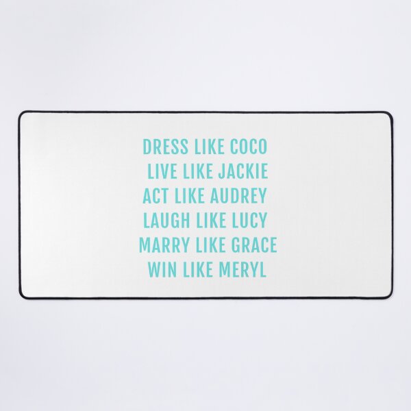 Item preview, Dress Like Coco Live Like Jackie Act Like Audrey Laugh Like Lucy designed and sold by monpetitbijou.