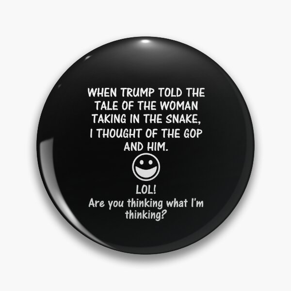 Item preview, Trump woman-snake story in white designed and sold by Politics-Corner.