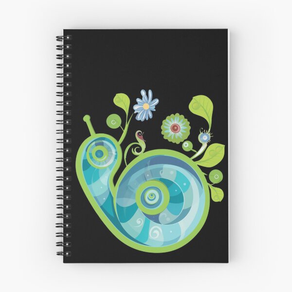 Item preview, Abstract Spiral Swirly Boho Floral Botanical in Fanciful Comfy Cool Colors  designed and sold by Vicki Noble Art.