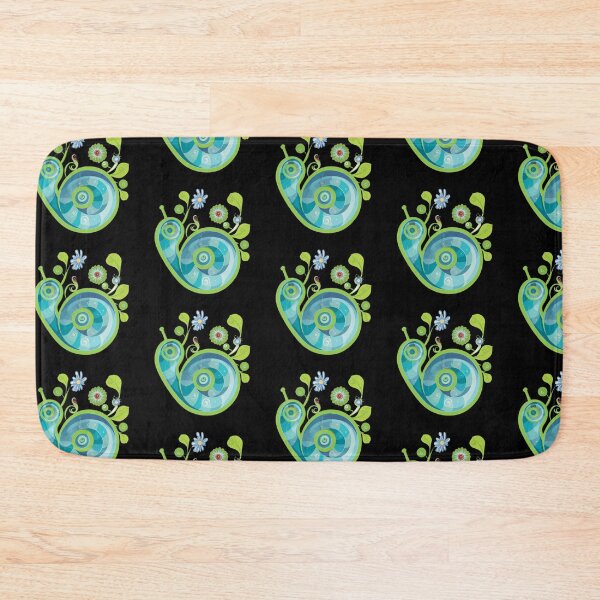 Item preview, Abstract Spiral Swirly Boho Floral Botanical in Fanciful Comfy Cool Colors  designed and sold by Vicki Noble Art.