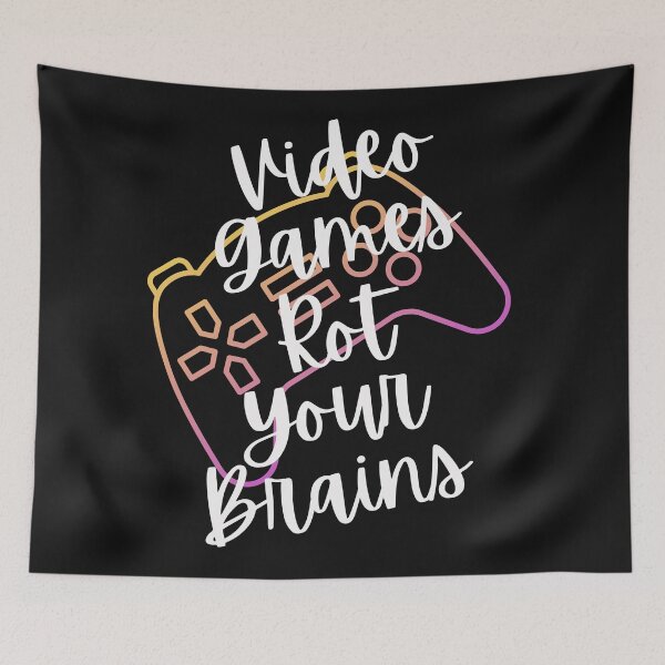 Item preview, Video Games Rot Your Brains - The Pearls of Gaming designed and sold by Chromatic-Art.