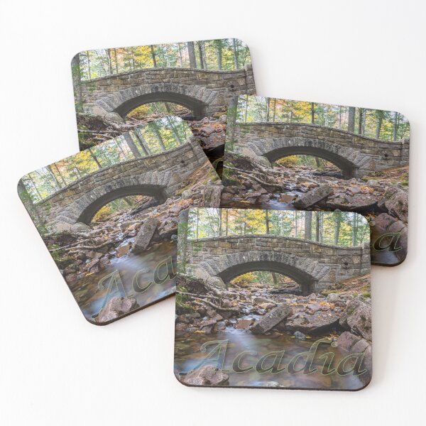 Item preview, Text Overlay Hadlock Brook Bridge Acadia designed and sold by Andrew Pacheco.