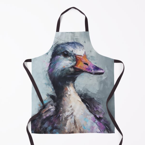 Item preview, Abstract Goose Farm Animal Art, Printed Artwork in Palette Knife Style for Livingroom, Kitchen Wall Décor designed and sold by VinceVanSloth.