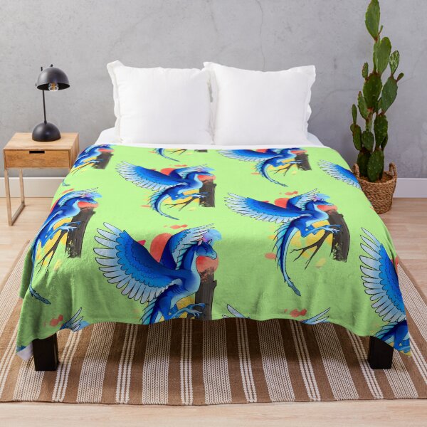 Item preview, Blue dragon landing in tree designed and sold by TalonessCstudio.