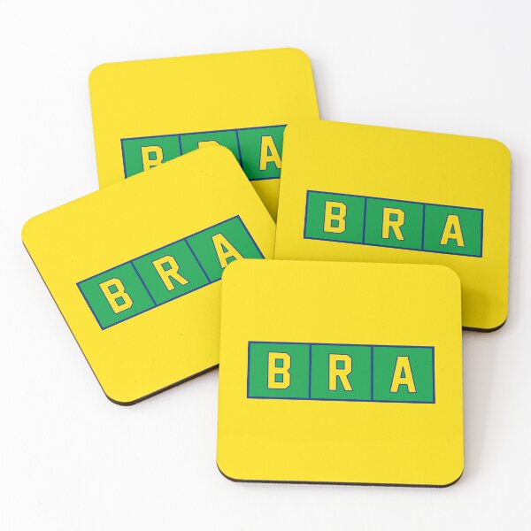 Item preview, BRA (Brazil) Trigram Tiles Yellow / Blue / Green designed and sold by PEK1787.