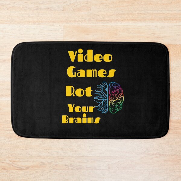 Item preview, Video Games Rot Your Brains - Mindless Fun - Funny Art designed and sold by Chromatic-Art.