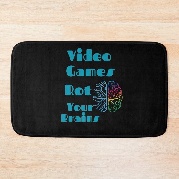 Item preview, Video Games Rot Your Brains - Gaming and Your Brain - Funny Art designed and sold by Chromatic-Art.
